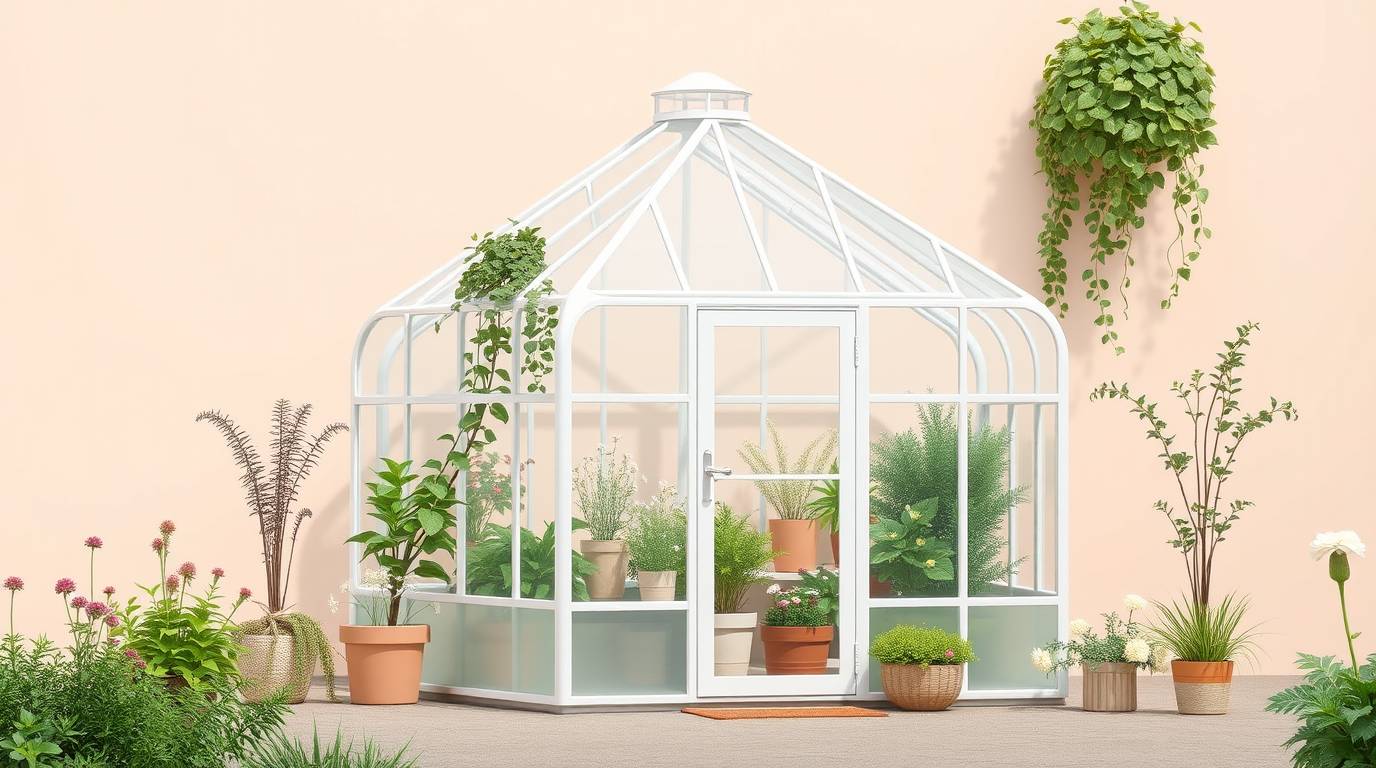 Building a simple greenhouse with recycled materials